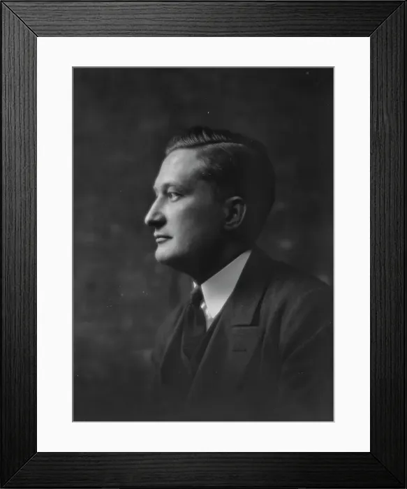 Framed Print : Beck, Charles, Mr. portrait photograph, 1915 Dec. or 1916 Jan. Creator: Arnold Genthe Framed Print : Beck, Charles, Mr. portrait photograph, 1915 Dec. or 1916 Jan. Creator: Arnold Genthe