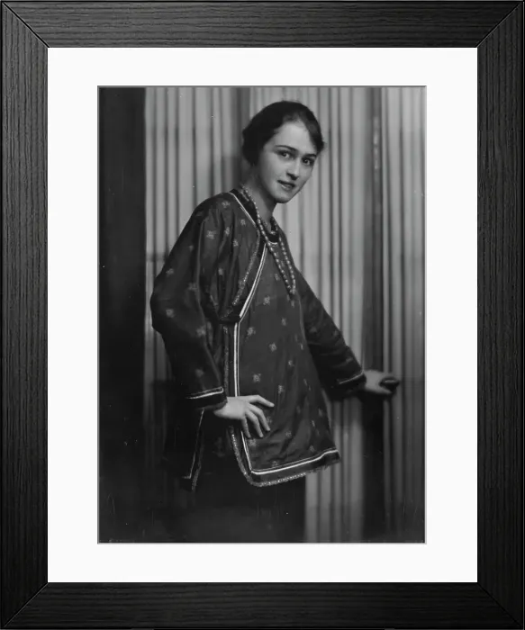 Framed Print : Beyer, Charlotte, Miss, portrait photograph, 1917 Apr. 10. Creator: Arnold Genthe Framed Print : Beyer, Charlotte, Miss, portrait photograph, 1917 Apr. 10. Creator: Arnold Genthe