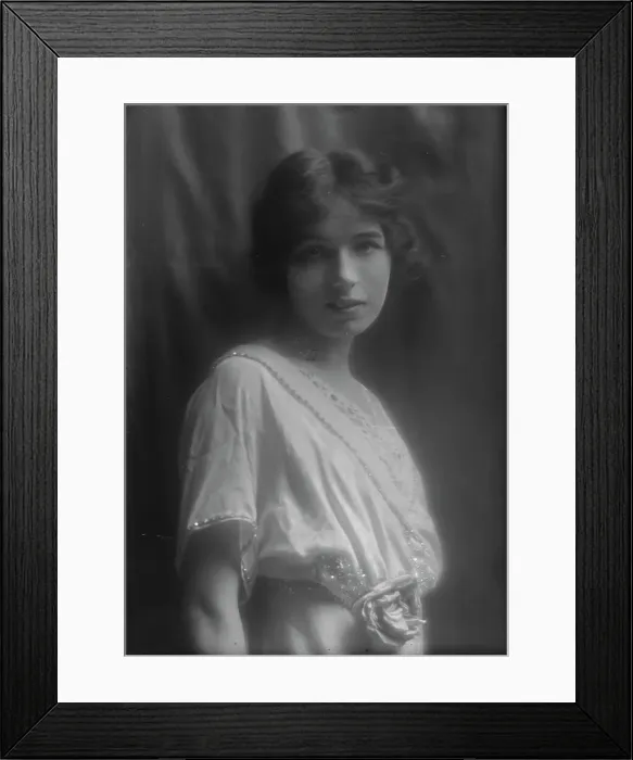 Framed Print : Blair, Sophia, Miss, portrait photograph, 1912 July 5. Creator: Arnold Genthe Framed Print : Blair, Sophia, Miss, portrait photograph, 1912 July 5. Creator: Arnold Genthe
