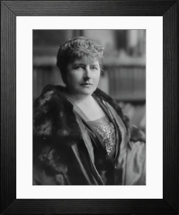 Framed Print : Brackett, Edgar L. Mrs. portrait photograph, 1917 Oct. 10. Creator: Arnold Genthe Framed Print : Brackett, Edgar L. Mrs. portrait photograph, 1917 Oct. 10. Creator: Arnold Genthe