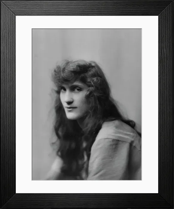 Framed Print : Bradley, Ruth, Miss, portrait photograph, (1916?). Creator: Arnold Genthe Framed Print : Bradley, Ruth, Miss, portrait photograph, (1916?). Creator: Arnold Genthe