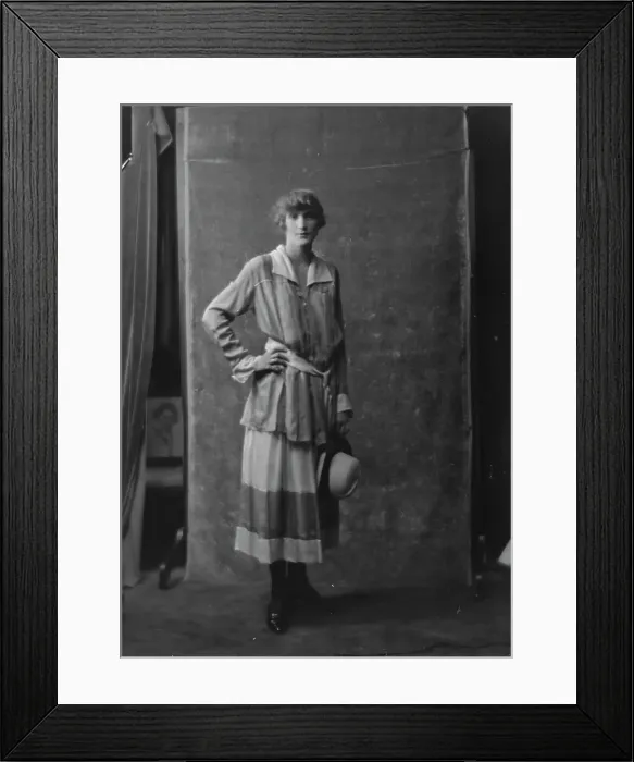 Framed Print : Bradley, Ruth, Miss, portrait photograph, (1916?). Creator: Arnold Genthe Framed Print : Bradley, Ruth, Miss, portrait photograph, (1916?). Creator: Arnold Genthe