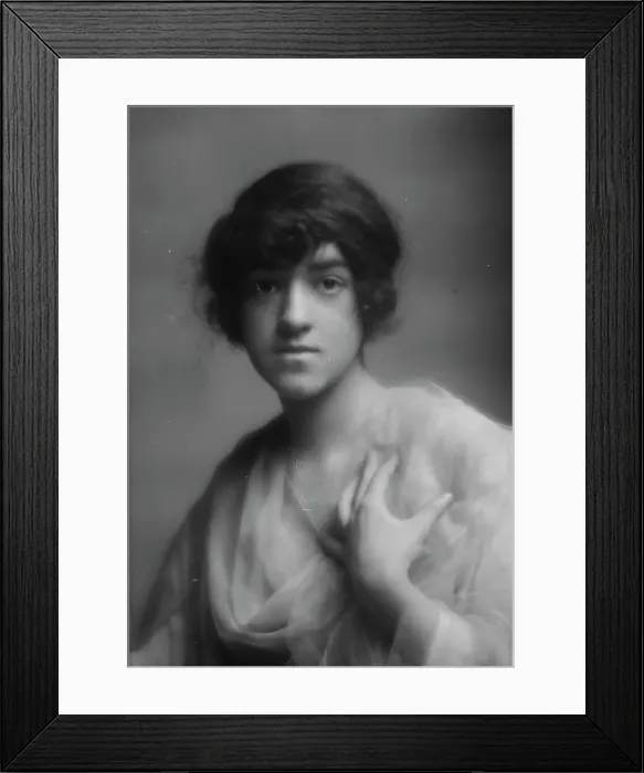 Framed Print : Breitung, Juliet, Miss, portrait photograph, between 1913 and 1942. Creator: Arnold Genthe Framed Print : Breitung, Juliet, Miss, portrait photograph, between 1913 and 1942. Creator: Arnold Genthe