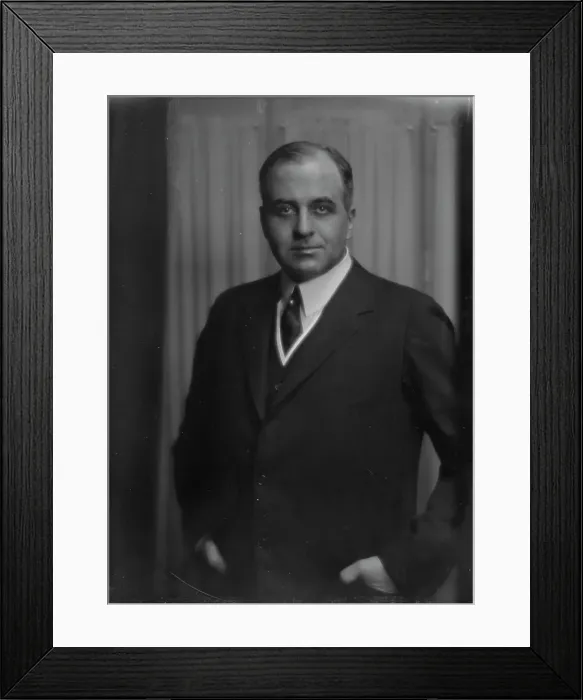 Framed Print : Bruce, J.M. Mr. portrait photograph, 1916. Creator: Arnold Genthe Framed Print : Bruce, J.M. Mr. portrait photograph, 1916. Creator: Arnold Genthe