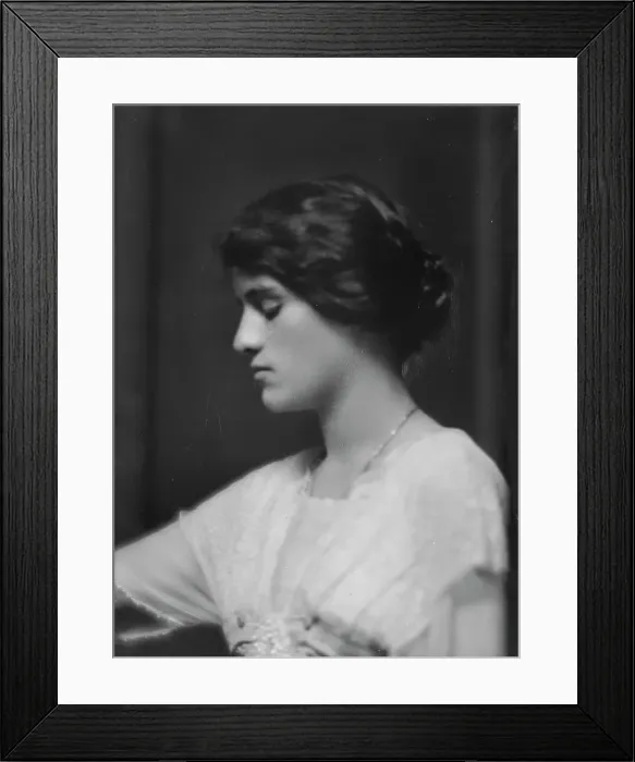Framed Print : Bull, Miss, portrait photograph, 1913. Creator: Arnold Genthe Framed Print : Bull, Miss, portrait photograph, 1913. Creator: Arnold Genthe