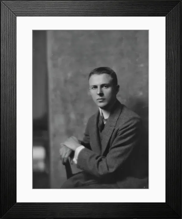 Framed Print : Burns, W.J. Jr. Mr. portrait photograph, 1917. Creator: Arnold Genthe Framed Print : Burns, W.J. Jr. Mr. portrait photograph, 1917. Creator: Arnold Genthe