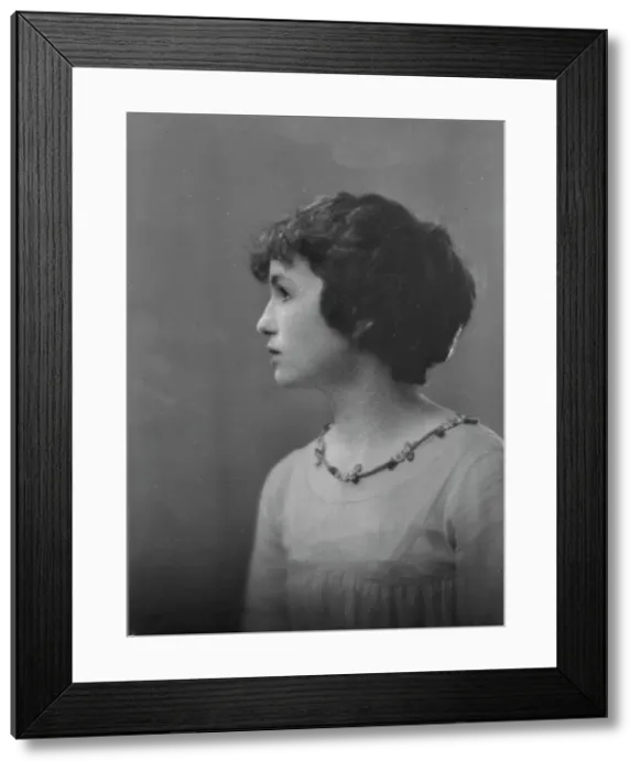 Framed Print : Byrne, H. Miss, portrait photograph, 1917 June 5. Creator: Arnold Genthe Framed Print : Byrne, H. Miss, portrait photograph, 1917 June 5. Creator: Arnold Genthe