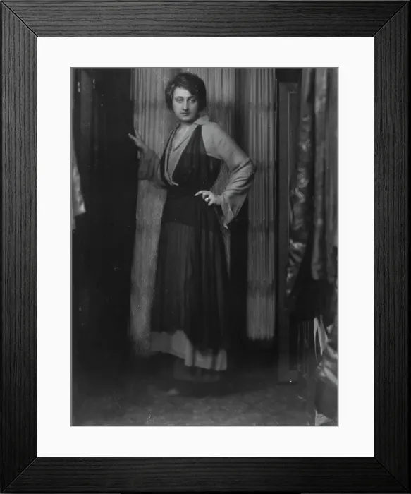 Framed Print : Chase, O.J. Jr. Mrs. portrait photograph, 1914 Dec. 9. Creator: Arnold Genthe Framed Print : Chase, O.J. Jr. Mrs. portrait photograph, 1914 Dec. 9. Creator: Arnold Genthe