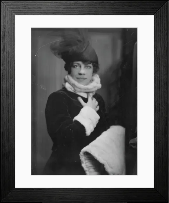 Framed Print : Claussen, Julia, Miss, portrait photograph, 1916 Mar. 2. Creator: Arnold Genthe Framed Print : Claussen, Julia, Miss, portrait photograph, 1916 Mar. 2. Creator: Arnold Genthe