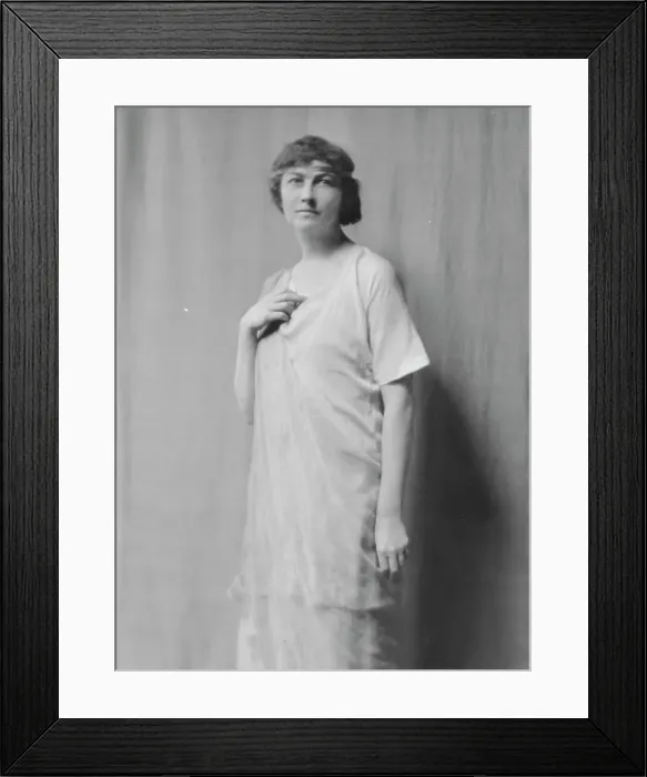 Framed Print : Coburn, C. Mrs. portrait photograph, 1915. Creator: Arnold Genthe