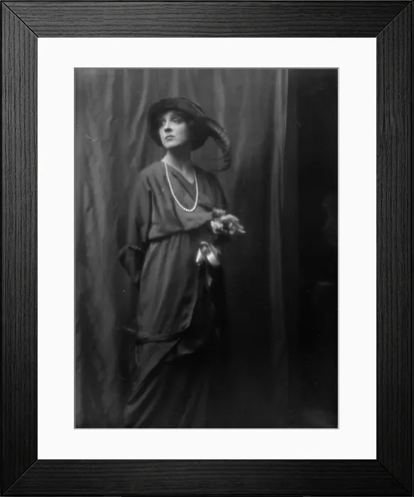 Framed Print : Cowl, Jane, Miss, portrait photograph, between 1912 and 1914. Creator: Arnold Genthe Framed Print : Cowl, Jane, Miss, portrait photograph, between 1912 and 1914. Creator: Arnold Genthe