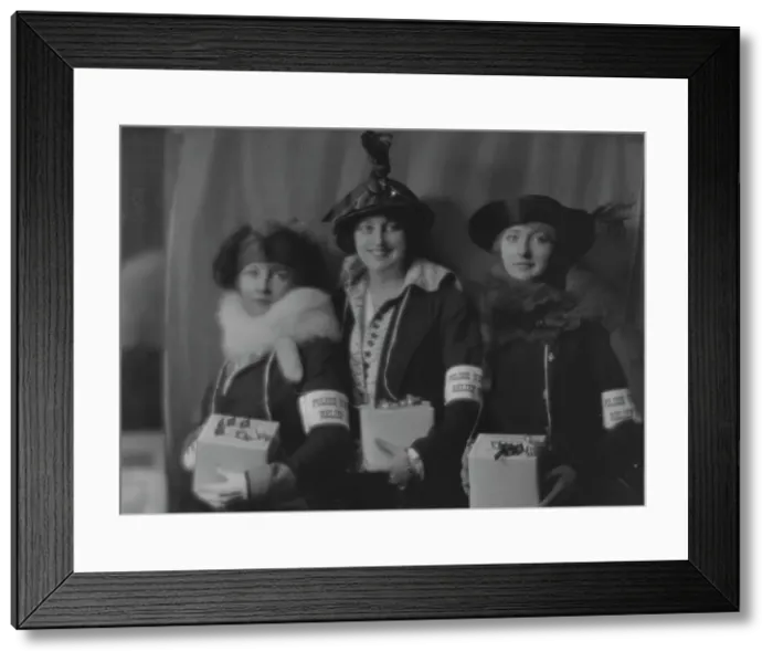 Framed Print : Crosbie, Violet, Miss, and other members of Polish relief group, portrait photograph, 1916. Creator: Arnold Genthe Framed Print : Crosbie, Violet, Miss, and other members of Polish relief group, portrait photograph, 1916. Creator: Arnold Genthe