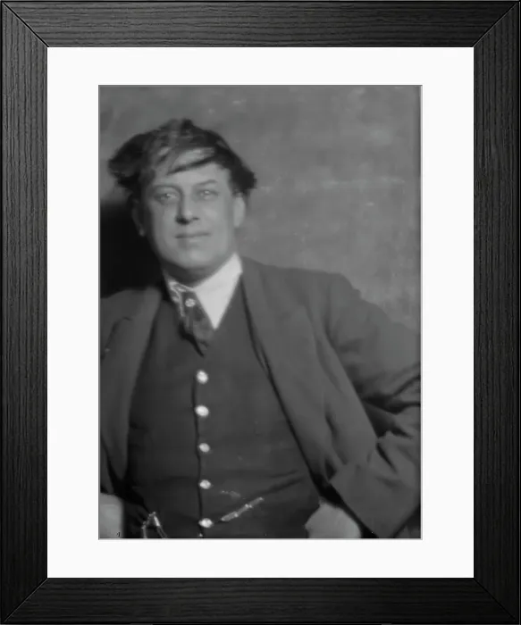 Framed Print : Crowley, Mr. portrait photograph, 1915. Creator: Arnold Genthe Framed Print : Crowley, Mr. portrait photograph, 1915. Creator: Arnold Genthe