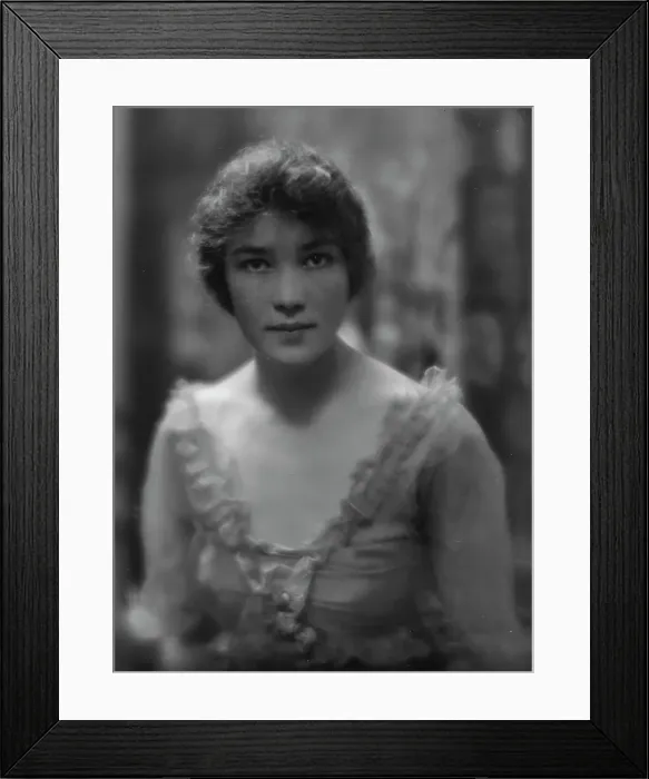 Framed Print : Cushman, Clarina, Miss, portrait photograph, 1914 Apr. 10. Creator: Arnold Genthe Framed Print : Cushman, Clarina, Miss, portrait photograph, 1914 Apr. 10. Creator: Arnold Genthe