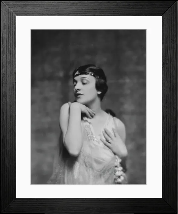 Framed Print : Dalmores, Miss, portrait photograph, 1915 May 7. Creator: Arnold Genthe Framed Print : Dalmores, Miss, portrait photograph, 1915 May 7. Creator: Arnold Genthe
