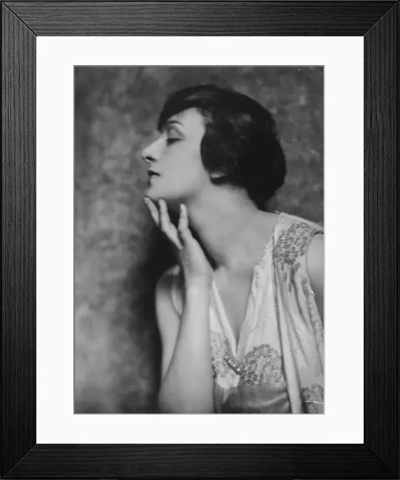 Framed Print : Dalmores, Miss, portrait photograph, 1915 May 7. Creator: Arnold Genthe Framed Print : Dalmores, Miss, portrait photograph, 1915 May 7. Creator: Arnold Genthe