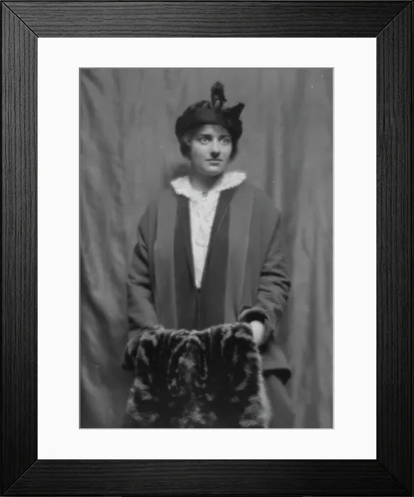 Framed Print : Damrosch, Alice, Miss, portrait photograph, 1913 Dec. 18. Creator: Arnold Genthe Framed Print : Damrosch, Alice, Miss, portrait photograph, 1913 Dec. 18. Creator: Arnold Genthe