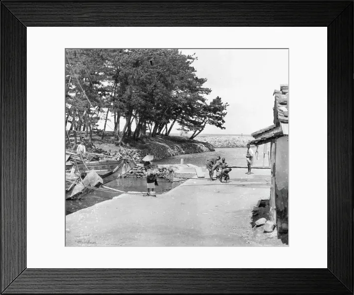 Framed Print : Travel views of Japan and Korea, 1908. Creator: Arnold Genthe Framed Print : Travel views of Japan and Korea, 1908. Creator: Arnold Genthe