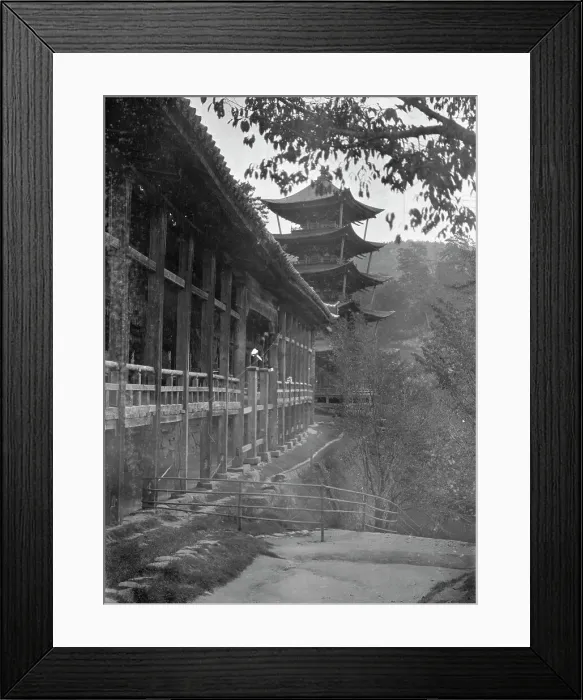 Framed Print : Travel views of Japan and Korea, 1908. Creator: Arnold Genthe Framed Print : Travel views of Japan and Korea, 1908. Creator: Arnold Genthe