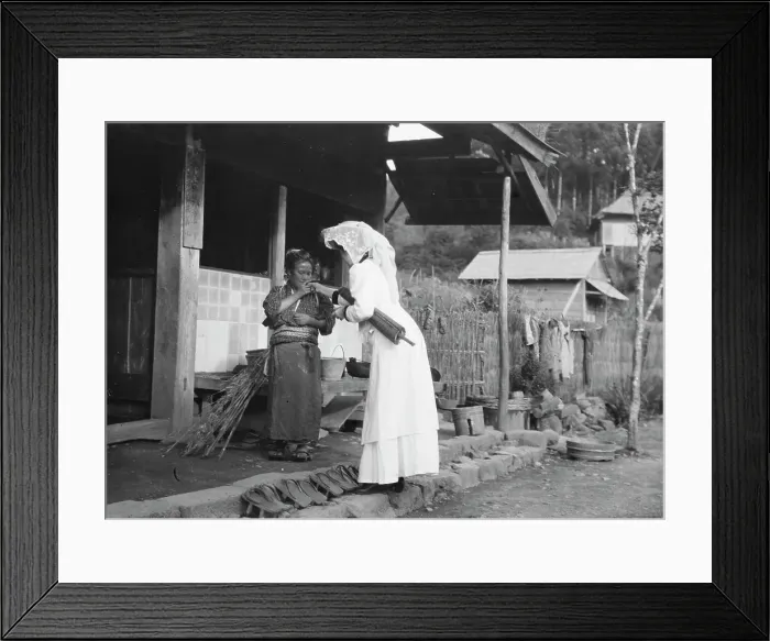 Framed Print : Travel views of Japan and Korea, 1908. Creator: Arnold Genthe Framed Print : Travel views of Japan and Korea, 1908. Creator: Arnold Genthe