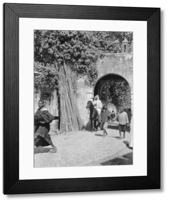 Framed Print : Travel views of Morocco, 1904. Creator: Arnold Genthe Framed Print : Travel views of Morocco, 1904. Creator: Arnold Genthe