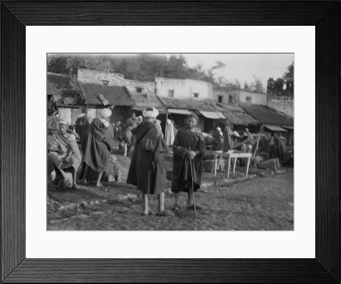 Framed Print : Travel views of Morocco, 1904. Creator: Arnold Genthe Framed Print : Travel views of Morocco, 1904. Creator: Arnold Genthe