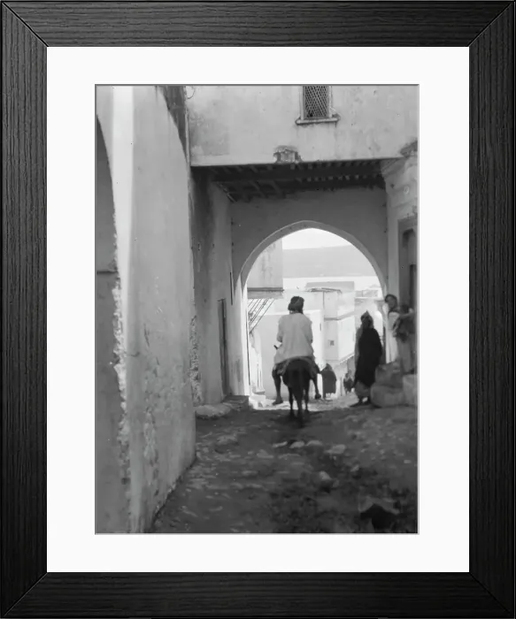Framed Print : Travel views of Morocco, 1904. Creator: Arnold Genthe Framed Print : Travel views of Morocco, 1904. Creator: Arnold Genthe