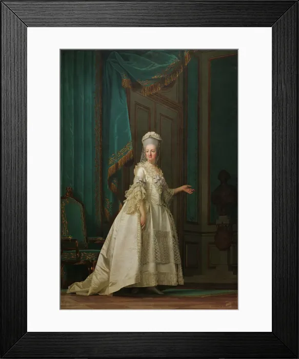 Framed Print : The Dowager Queen Juliane Marie of Denmark, 1776. Creator: Vigilius Erichsen Framed Print : The Dowager Queen Juliane Marie of Denmark, 1776. Creator: Vigilius Erichsen