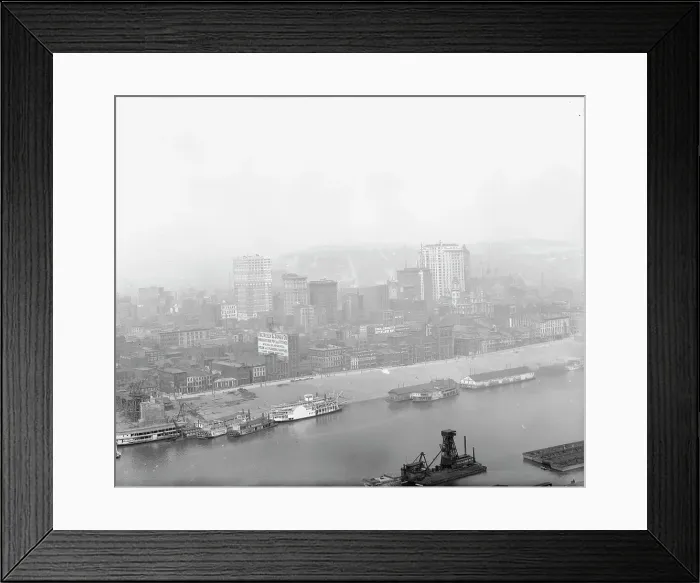 Framed Print : Pittsburg[h] from Mt. Washington, c1903. Creator: Unknown