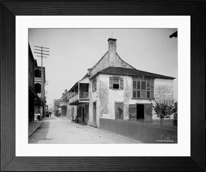 Framed Print : St. George Street, St. Augustine, Fla. c1903. Creator: Unknown Framed Print : St. George Street, St. Augustine, Fla. c1903. Creator: Unknown