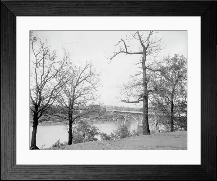 Framed Print : Knoxville, Tenn. from across the Tennessee River, between 1900 and 1906. Creator: Unknown