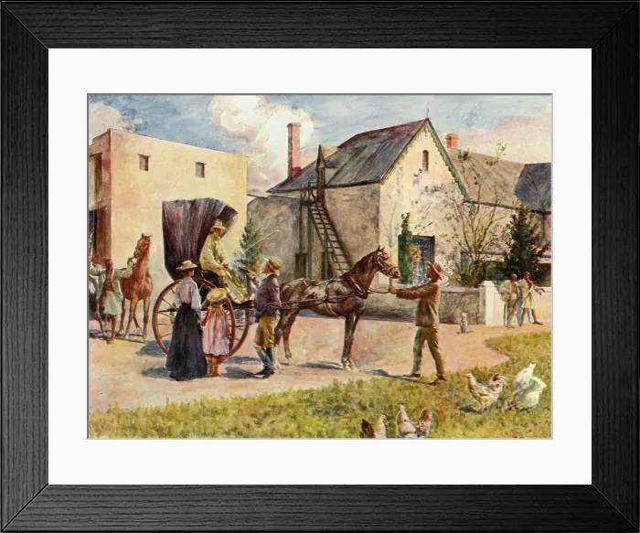 Framed Print : A South African Farm, 1911. Creator: Unknown Framed Print : A South African Farm, 1911. Creator: Unknown