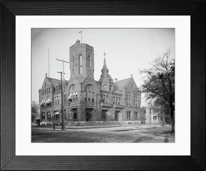 Framed Print : Post office, Augusta, Ga. c1903. Creator: Unknown Framed Print : Post office, Augusta, Ga. c1903. Creator: Unknown