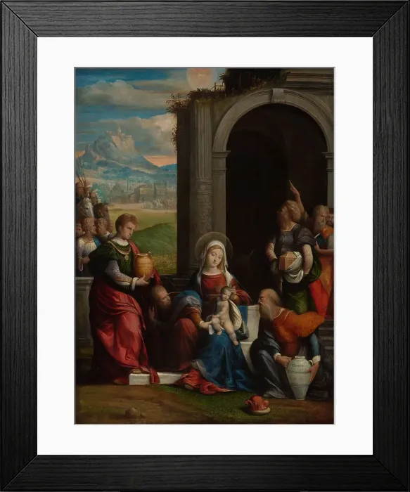 Framed Print : The Adoration of the Magi, c.1530-c.1540. Creator: Benvenuto Tisi da Garofalo Framed Print : The Adoration of the Magi, c.1530-c.1540. Creator: Benvenuto Tisi da Garofalo