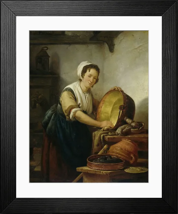 Framed Print : The Caldron Scrubber, 1808-1810. Creator: Abraham van Strij Framed Print : The Caldron Scrubber, 1808-1810. Creator: Abraham van Strij
