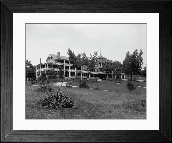 Framed Print : Natural Bridge Hotel, Natural Bridge, Va. between 1900 and 1920. Creator: Unknown Framed Print : Natural Bridge Hotel, Natural Bridge, Va. between 1900 and 1920. Creator: Unknown