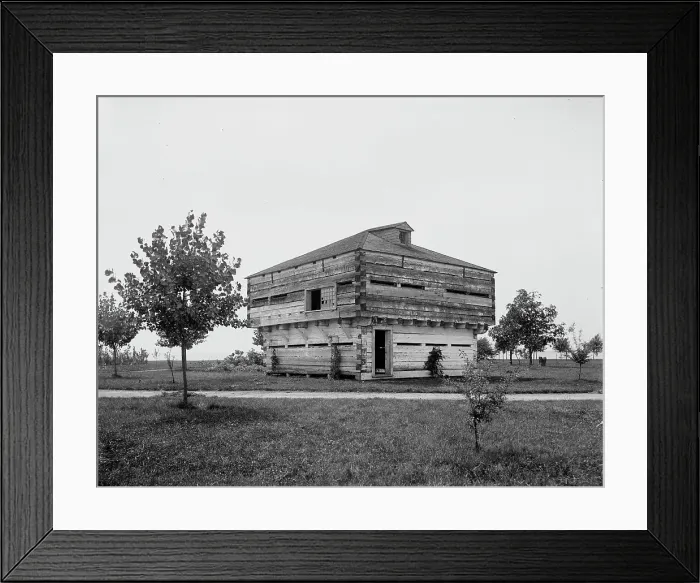 Framed Print : Old block-house, Bois Blanc Park, c1903. Creator: Unknown Framed Print : Old block-house, Bois Blanc Park, c1903. Creator: Unknown