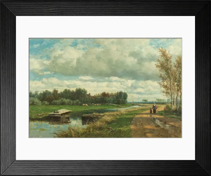 Framed Print : Landscape in the Environs of The Hague, c.1870-c.1875. Creator: Willem Roelofs Framed Print : Landscape in the Environs of The Hague, c.1870-c.1875. Creator: Willem Roelofs