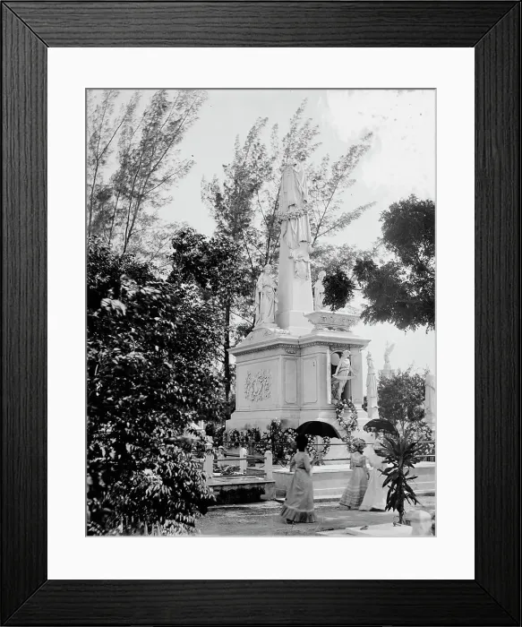 Framed Print : Monument to Cuban students, Colon Cemetery, Havana, Cuba, between 1900 and 1905. Creator: Unknown Framed Print : Monument to Cuban students, Colon Cemetery, Havana, Cuba, between 1900 and 1905. Creator: Unknown