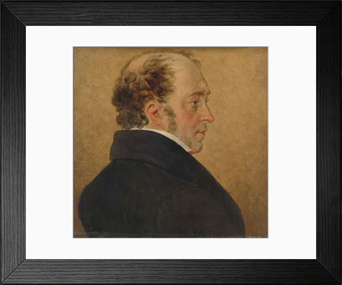 Framed Print : Self-Portrait, c.1800-c.1839. Creator: Mathieu Van Brée Framed Print : Self-Portrait, c.1800-c.1839. Creator: Mathieu Van Brée