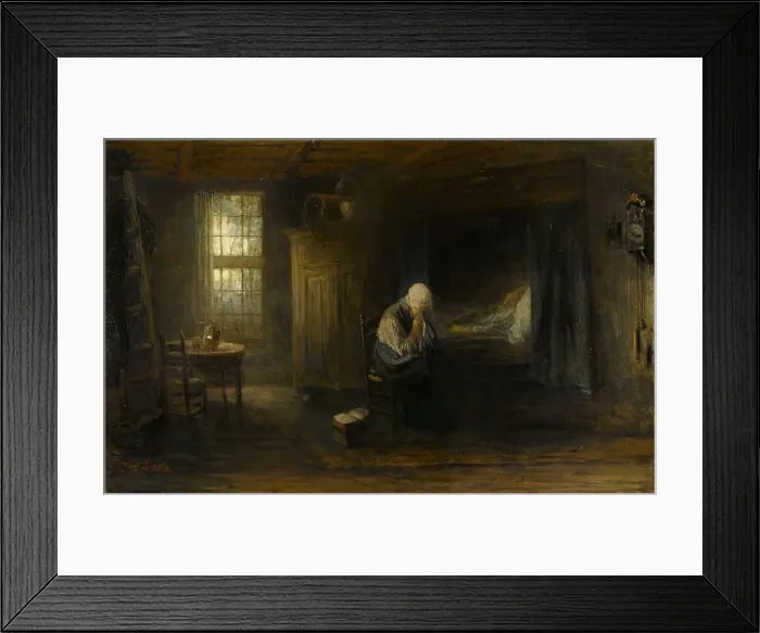 Framed Print : Alone in the World, 1878. Creator: Jozef Israels
