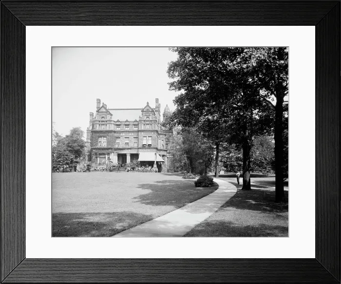Framed Print : Residence of C.F. Brush, Euclid Ave. Cleveland, ca 1900. Creator: Unknown Framed Print : Residence of C.F. Brush, Euclid Ave. Cleveland, ca 1900. Creator: Unknown