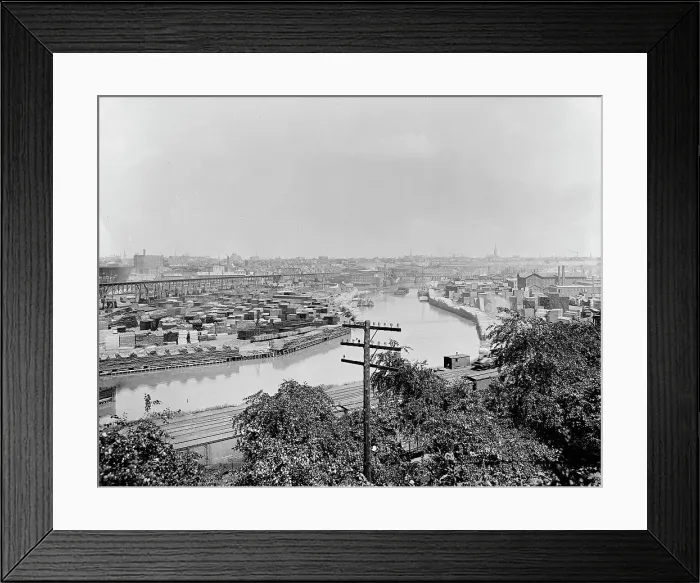 Framed Print : The Cleveland Flats, c1901. Creator: Unknown Framed Print : The Cleveland Flats, c1901. Creator: Unknown