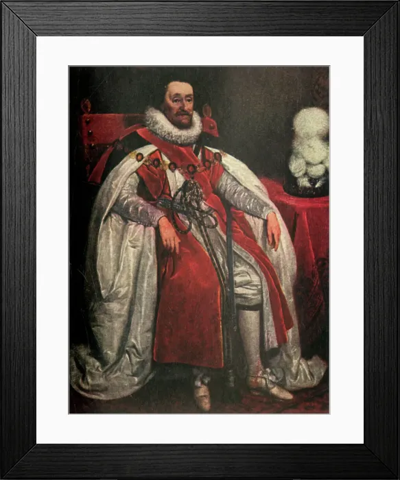 Framed Print : James I, (c1911). Creator: Unknown Framed Print : James I, (c1911). Creator: Unknown