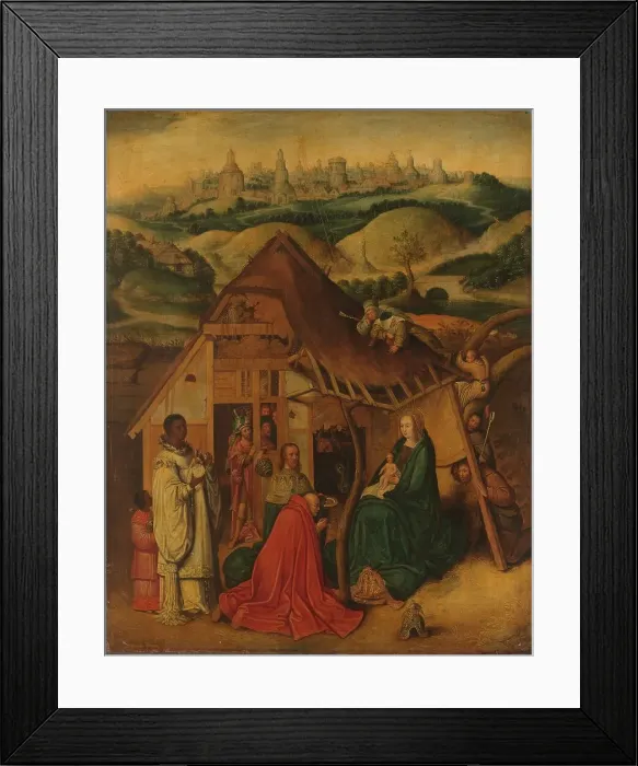 Framed Print : The Adoration of the Magi, c.1600-c.1650. Creator: Unknown Framed Print : The Adoration of the Magi, c.1600-c.1650. Creator: Unknown