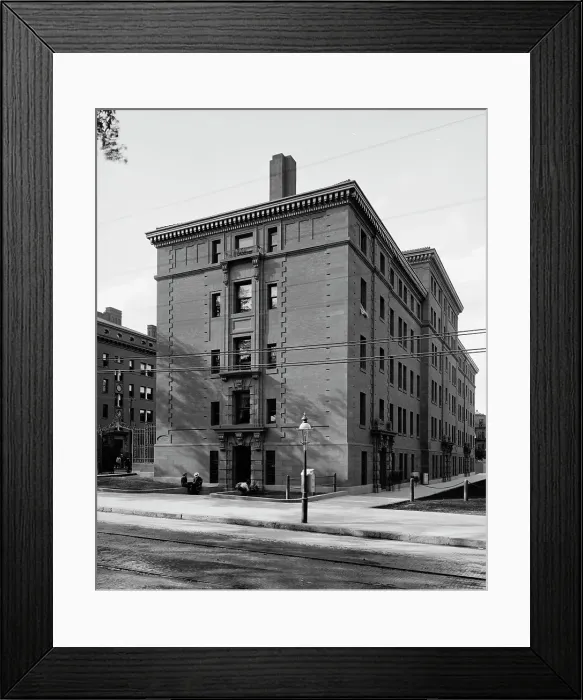 Framed Print : Fayerweather Hall, Yale college, Conn. between 1900 and 1906. Creator: Unknown