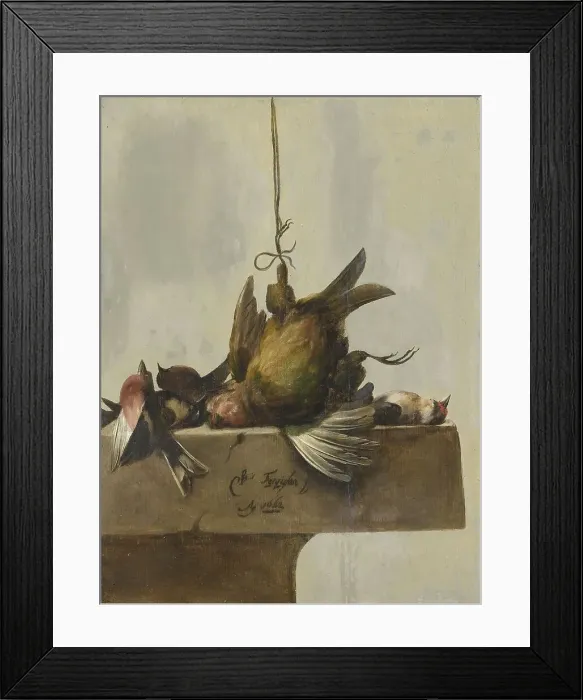 Framed Print : Still Life with Birds, 1662. Creator: William Gowe Ferguson Framed Print : Still Life with Birds, 1662. Creator: William Gowe Ferguson
