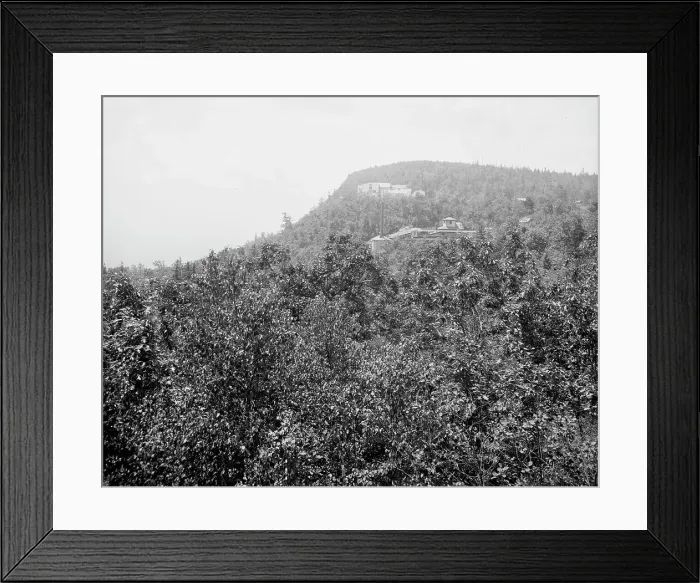 Framed Print : Catskill Mountain House and Summit Station of Otis Elevating Railway...N.Y. between 1900 and 1906. Creator: Unknown Framed Print : Catskill Mountain House and Summit Station of Otis Elevating Railway...N.Y. between 1900 and 1906. Creator: Unknown