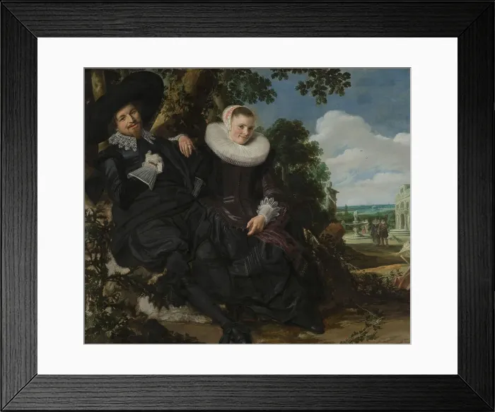 Framed Print : Portrait of a Couple, Probably Isaac Abrahamsz Massa and Beatrix van der Laen, c.1622. Creator: Frans Hals Framed Print : Portrait of a Couple, Probably Isaac Abrahamsz Massa and Beatrix van der Laen, c.1622. Creator: Frans Hals