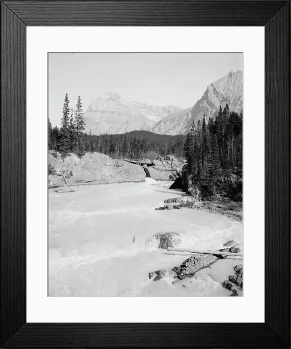 Framed Print : Natural bridge, Wapta River, British Columbia, c1902. Creator: Unknown Framed Print : Natural bridge, Wapta River, British Columbia, c1902. Creator: Unknown